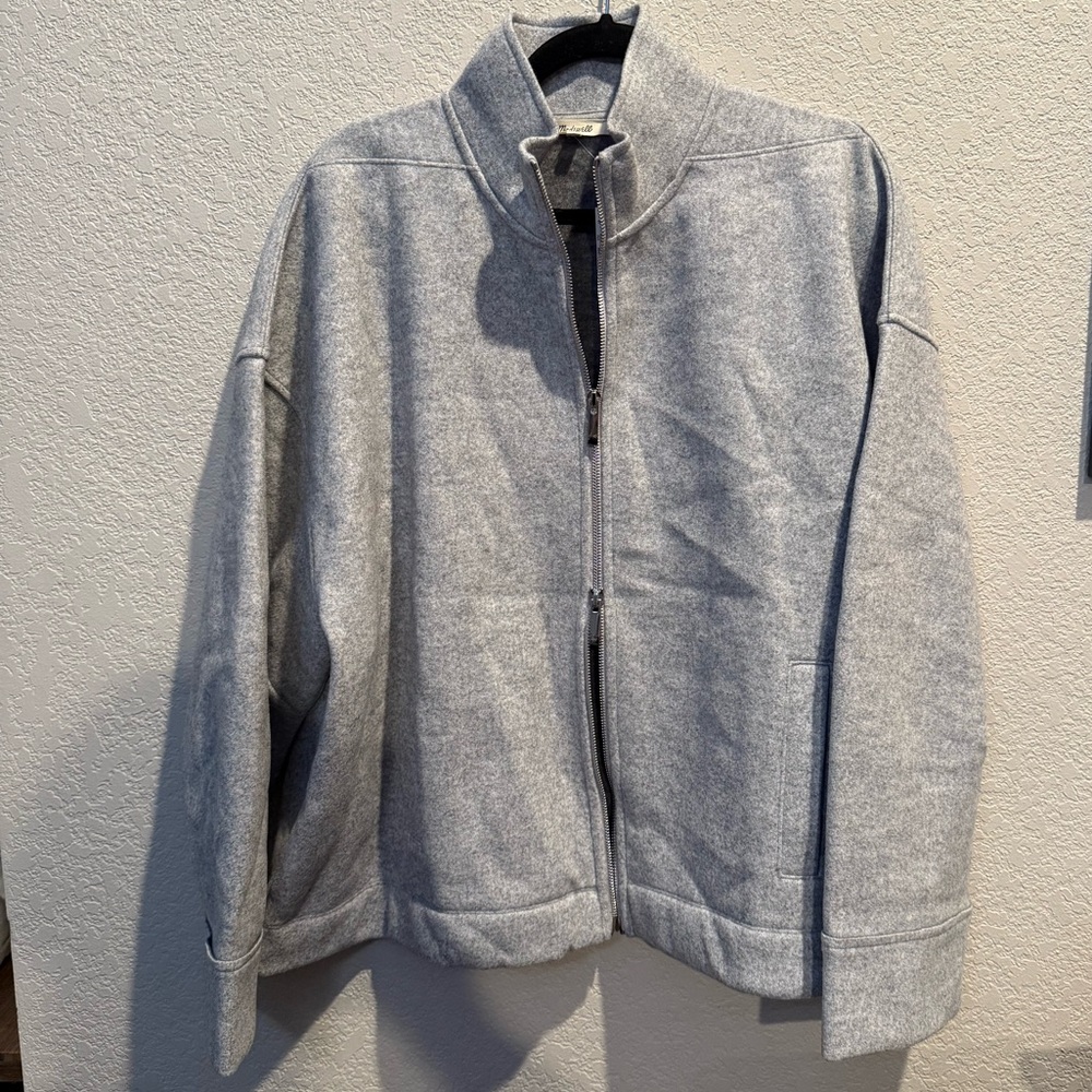 Madewell Relaxed Mockneck Knit Jacket